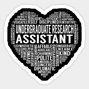 Undergraduate Research Assistant Heart Sticker